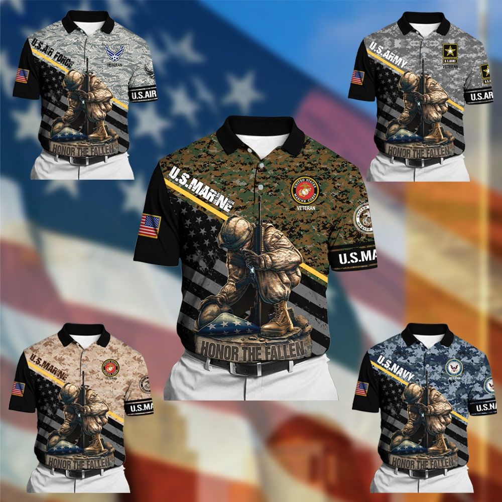 BJ Honor The Fallen Veteran Polo Shirt