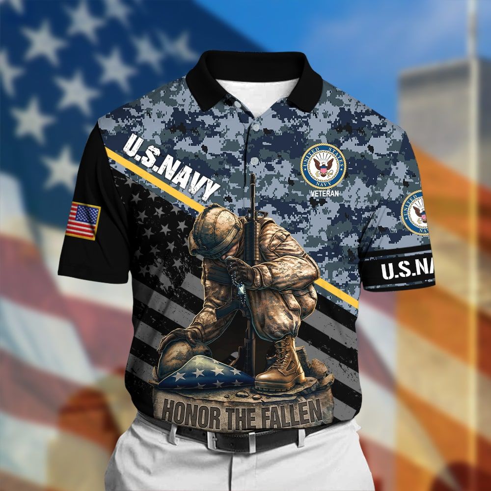 BJ Honor The Fallen Veteran Polo Shirt