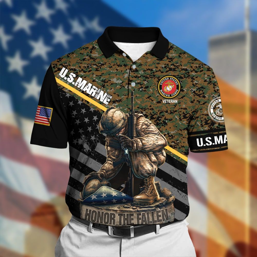BJ Honor The Fallen Veteran Polo Shirt