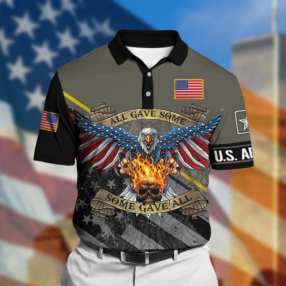 BJ Unique Veteran American Polo Shirt