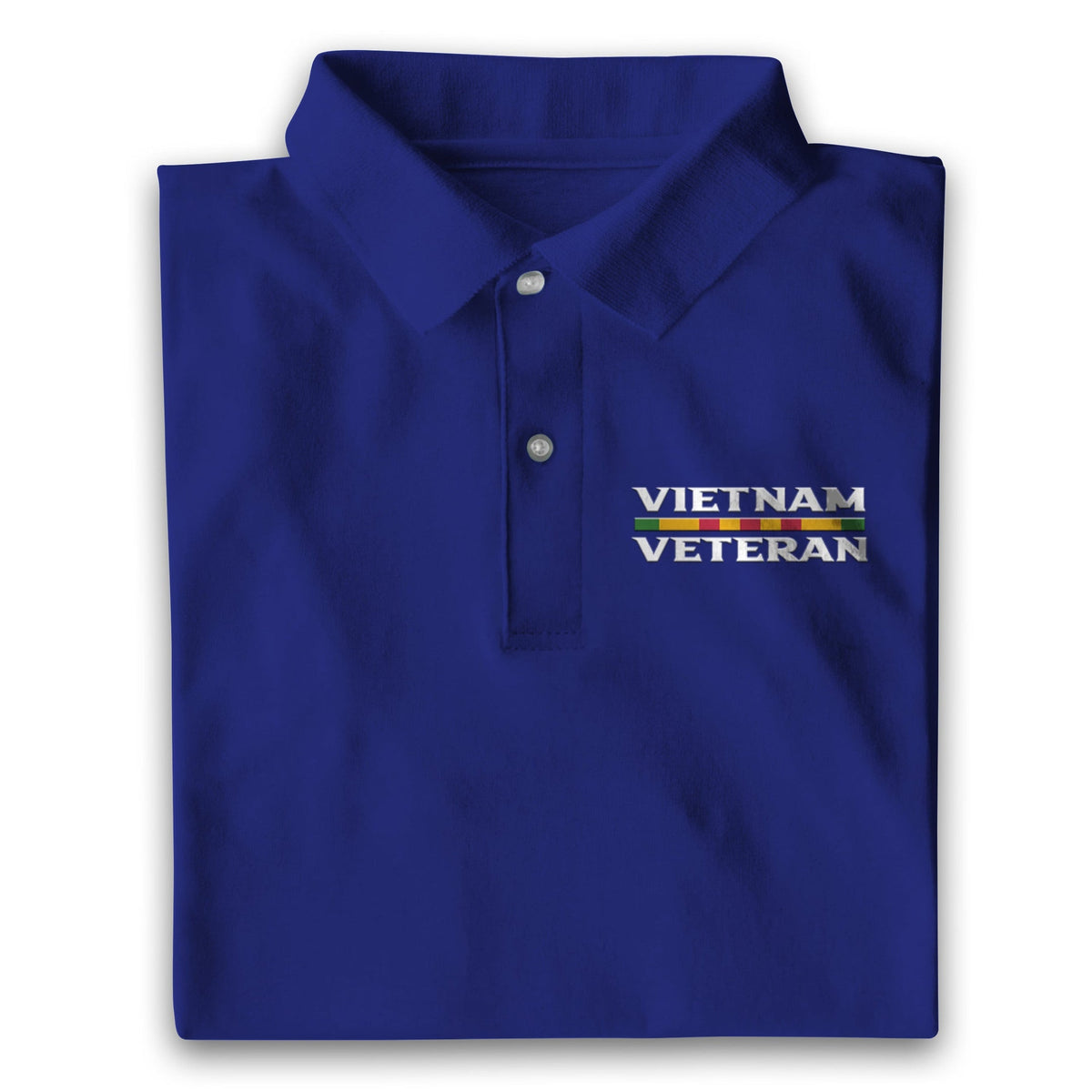 BJ Multicolor Unique Vietnam Veteran Polo Shirt