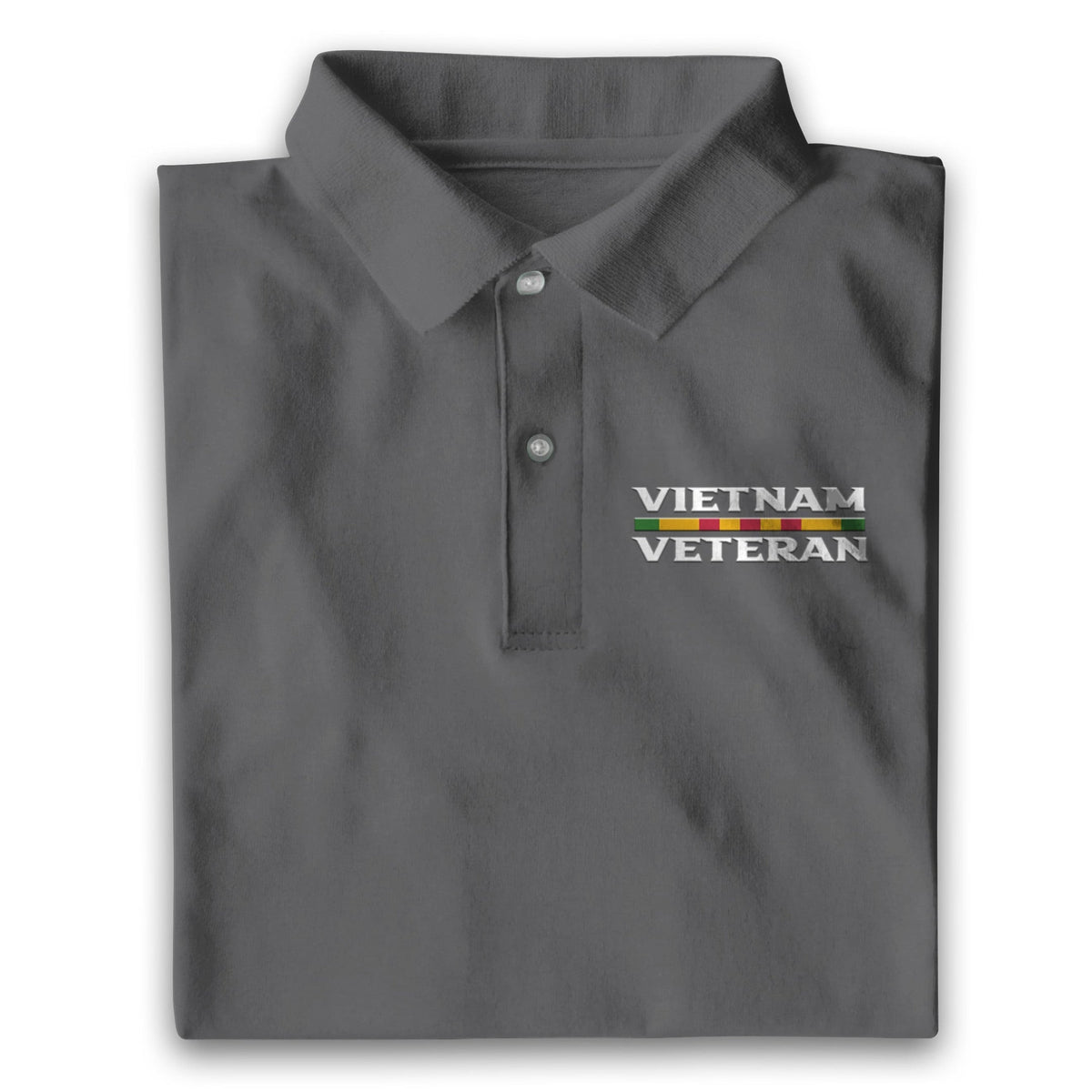 BJ Multicolor Unique Vietnam Veteran Polo Shirt