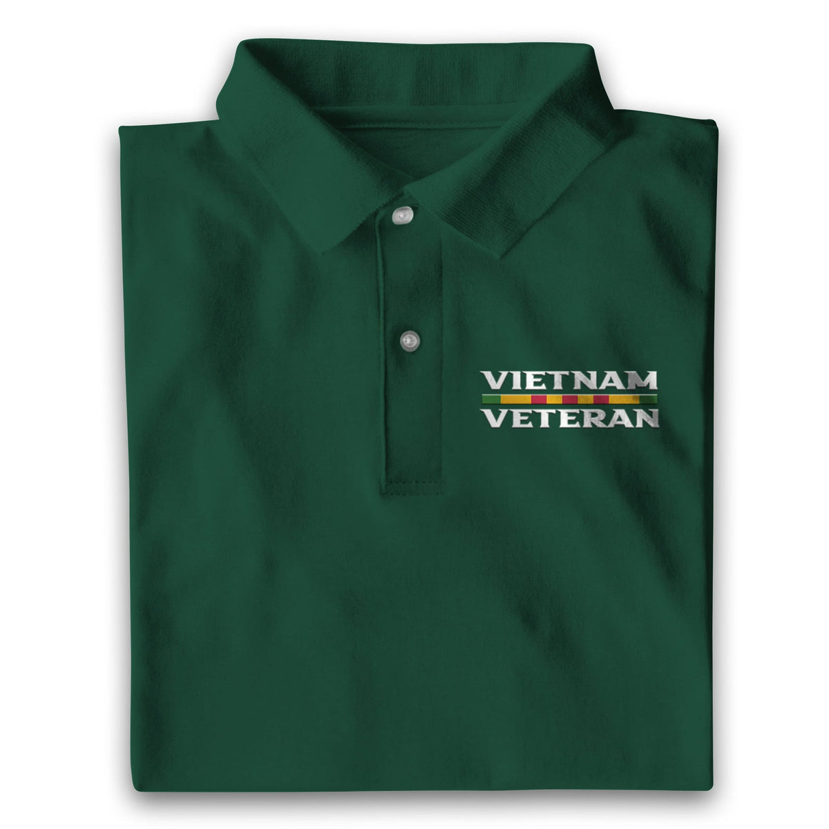 BJ Multicolor Unique Vietnam Veteran Polo Shirt