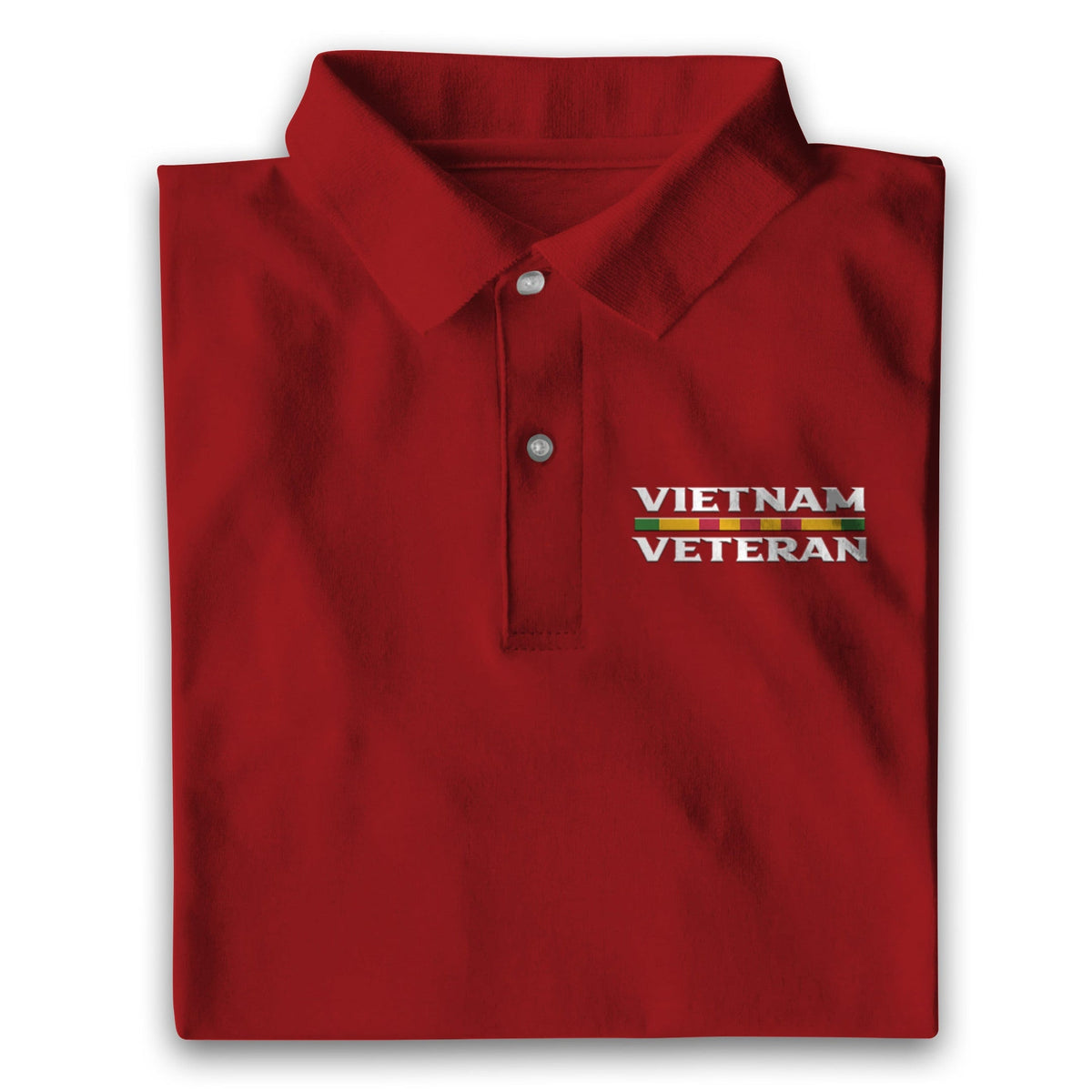 BJ Multicolor Unique Vietnam Veteran Polo Shirt