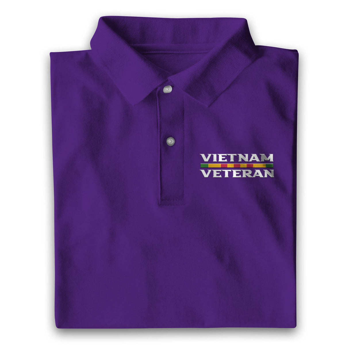 BJ Multicolor Unique Vietnam Veteran Polo Shirt