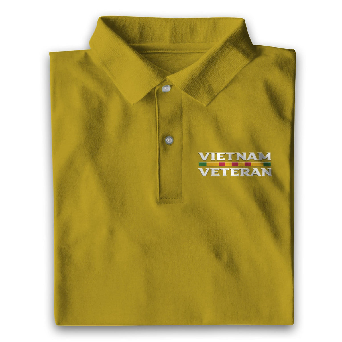 BJ Multicolor Unique Vietnam Veteran Polo Shirt