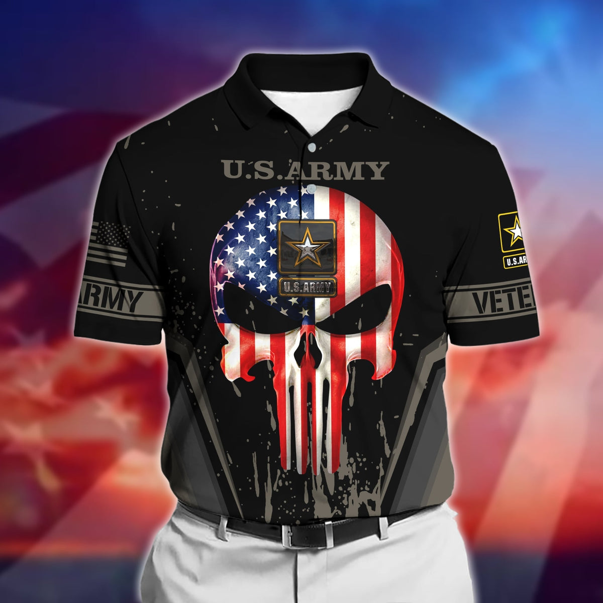 BJ Premium U.S Multiple Service Veteran Polo Shirt
