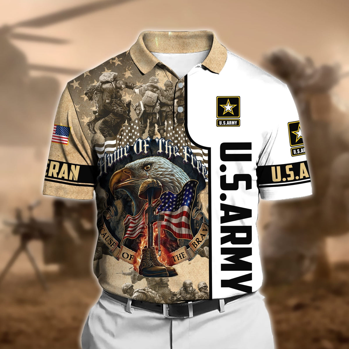 BJ Premium U.S Veteran Polo Shirt