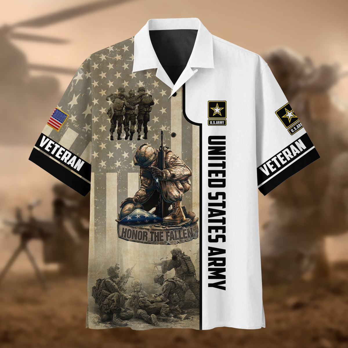 BJ Premium U.S Multiple Service Veteran Polo Shirt