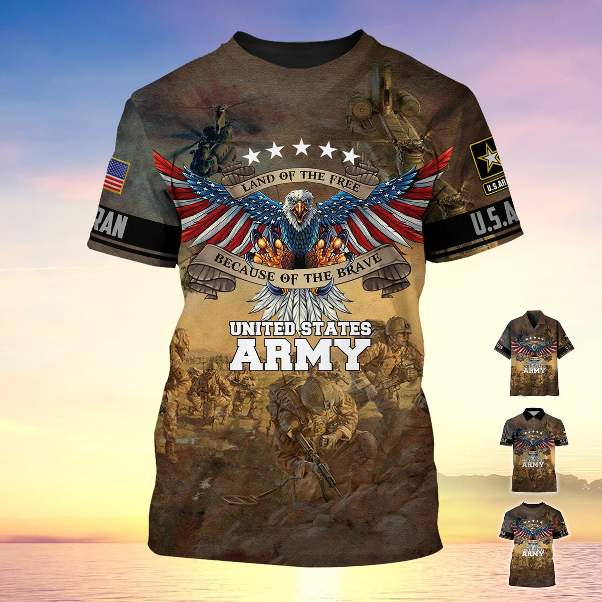 BJ Premium U.S. Army Veteran Polo Shirt