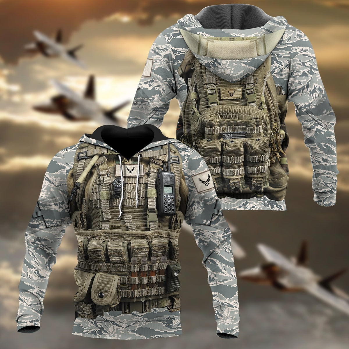 BJ Unique Multiple Service Veteran Hoodie