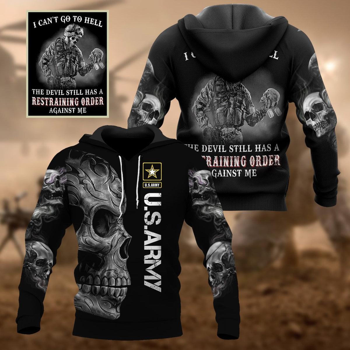 BJ Premium U.S Veteran Hoodie