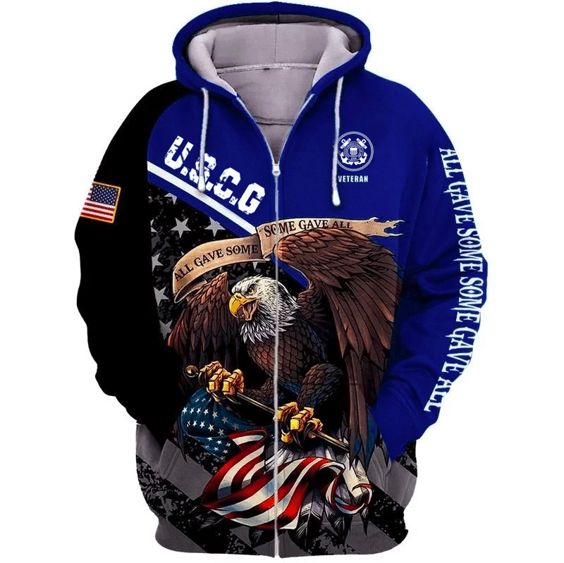 BJ Premium Multiple US Military Services Veteran Zip Hoodie TH15122521