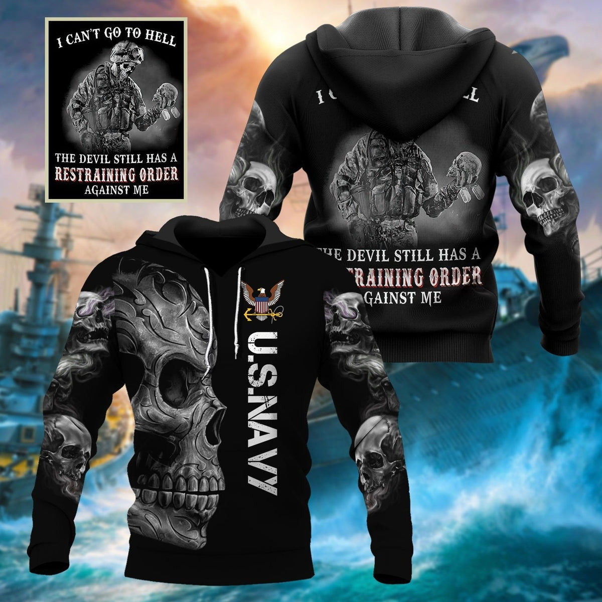 BJ Premium U.S Veteran Hoodie