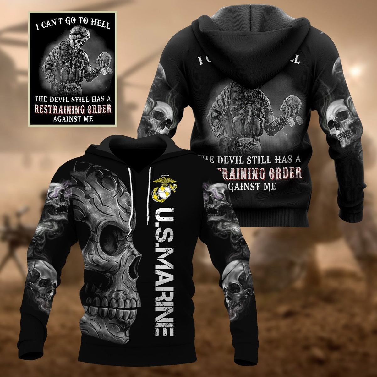 BJ Premium U.S Veteran Hoodie