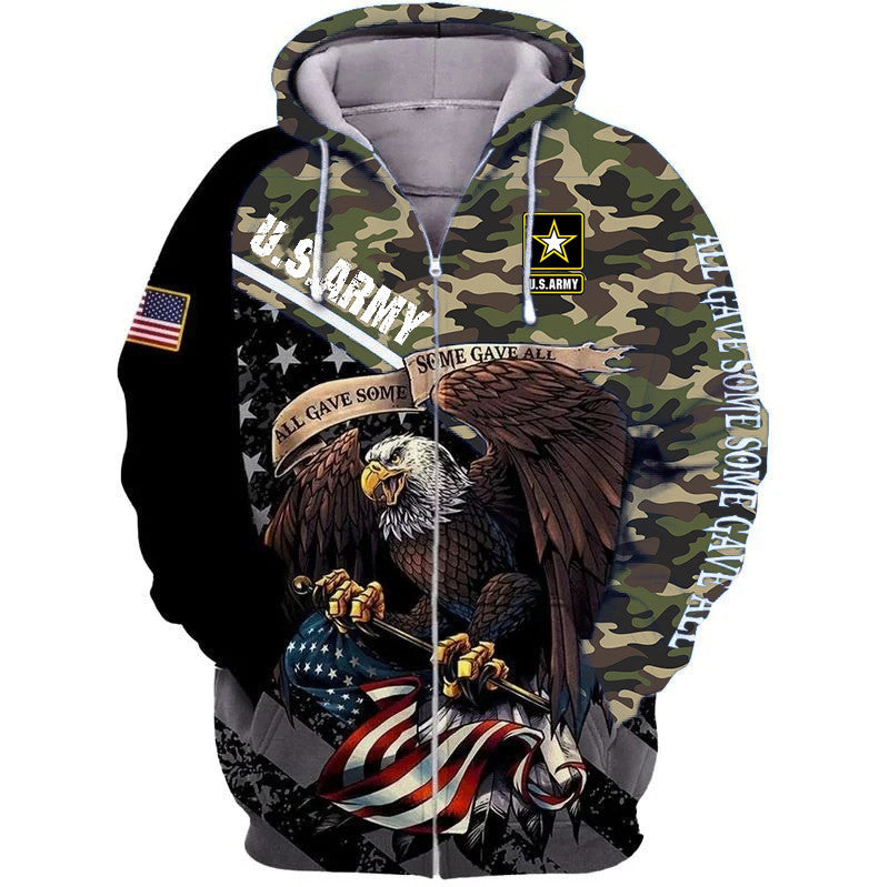 BJ Premium Multiple US Military Services Veteran Zip Hoodie TH15122521