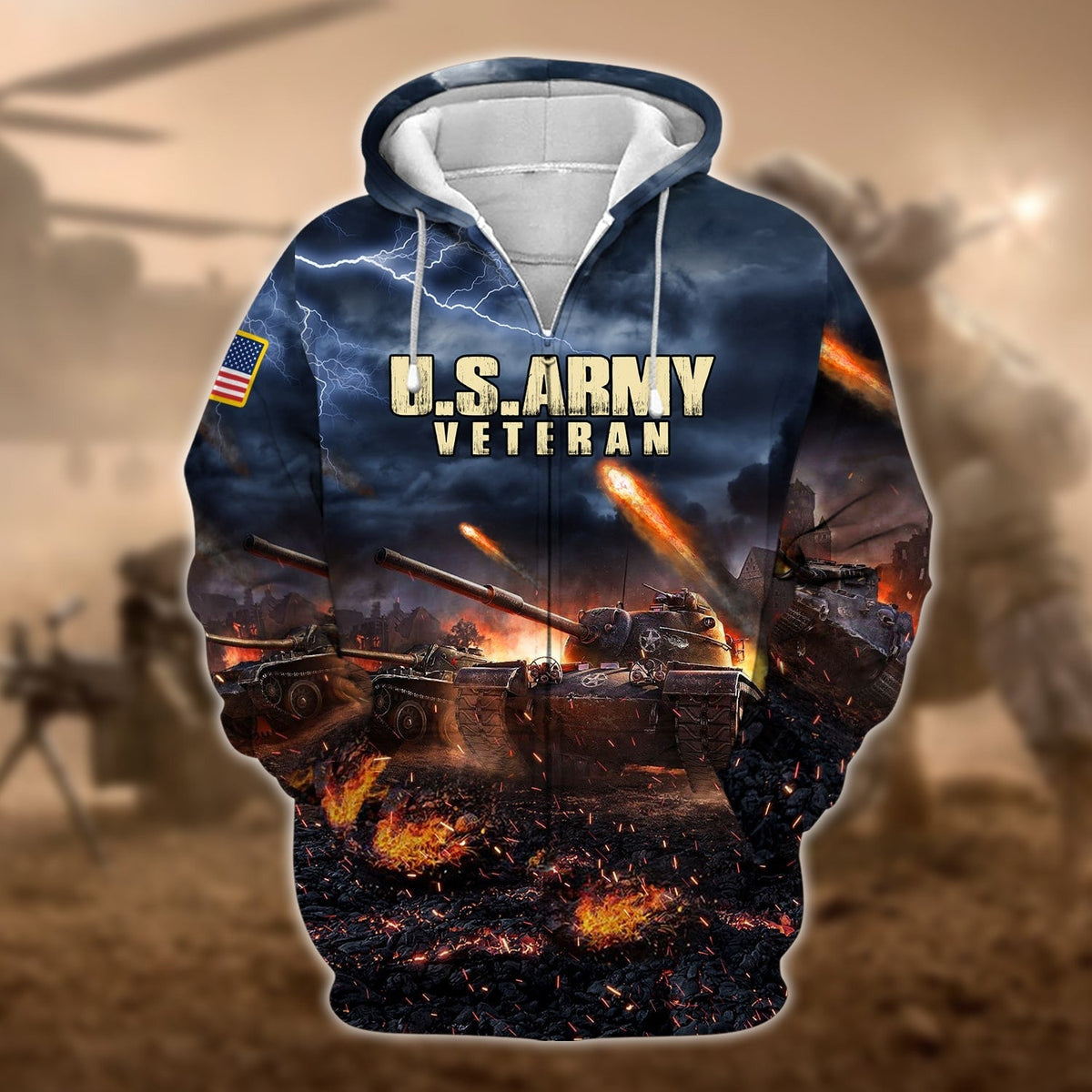 BJ Premium U.S. Army Veteran Collection Ziphoodie