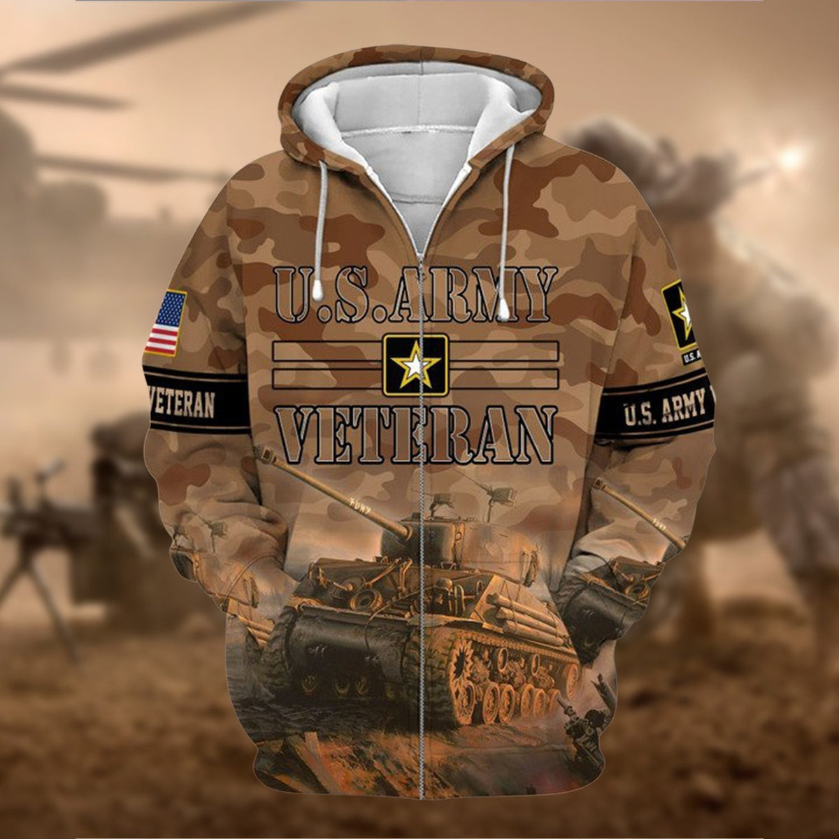 BJ Premium U.S. Army Veteran Collection Ziphoodie