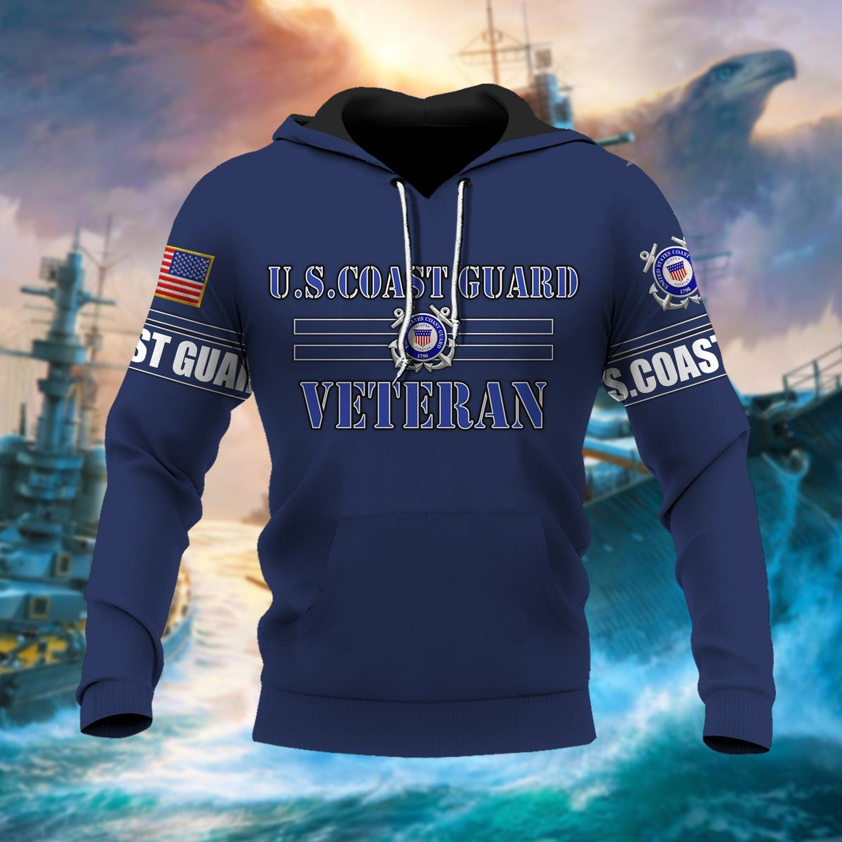 BJ Premium U.S Multiple Service Veteran Hoodie
