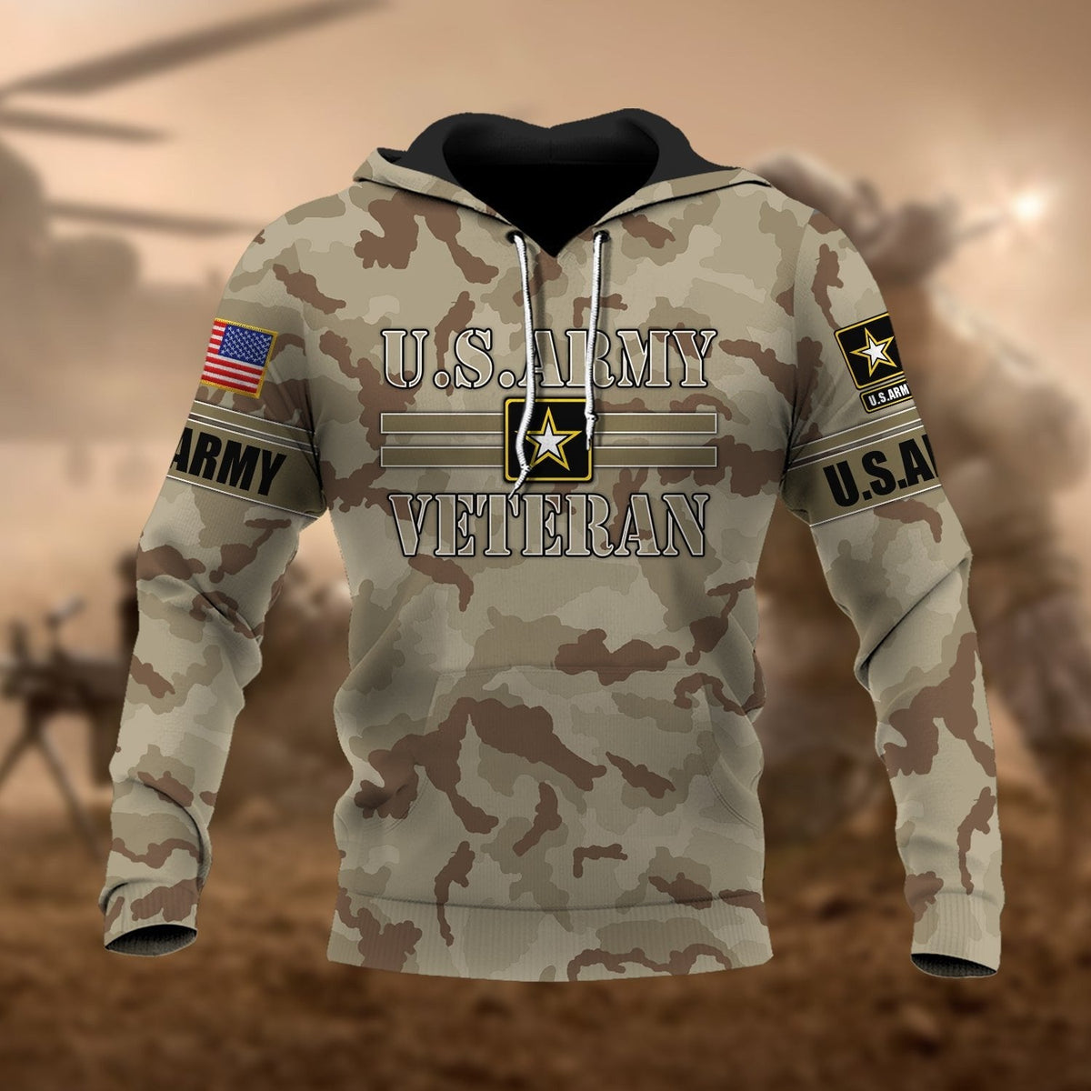 BJ Premium U.S Multiple Service Veteran Hoodie