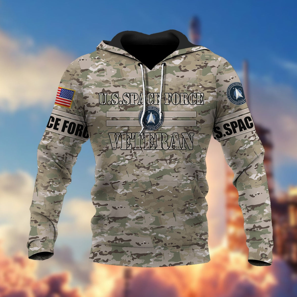 BJ Premium U.S Multiple Service Veteran Hoodie