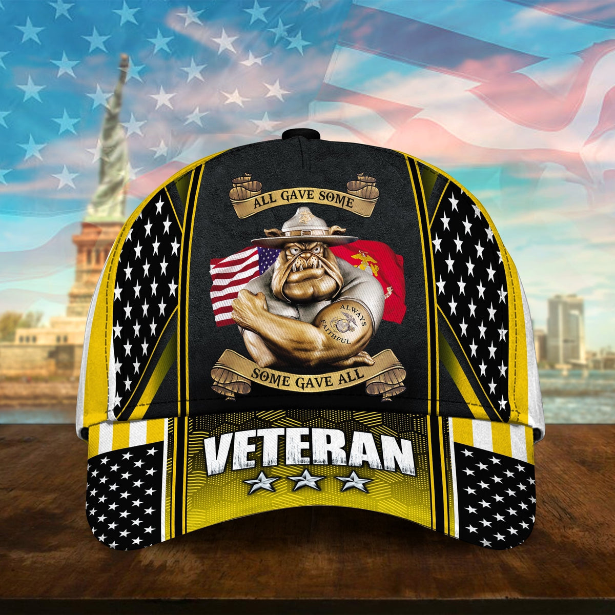 BlueJose Premium U.S Multiple Service Veteran 3D Cap PVC240201