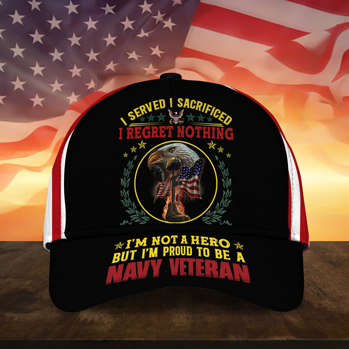 BlueJose Premium U.S Multiple Service Veteran 3D Cap PVC220202