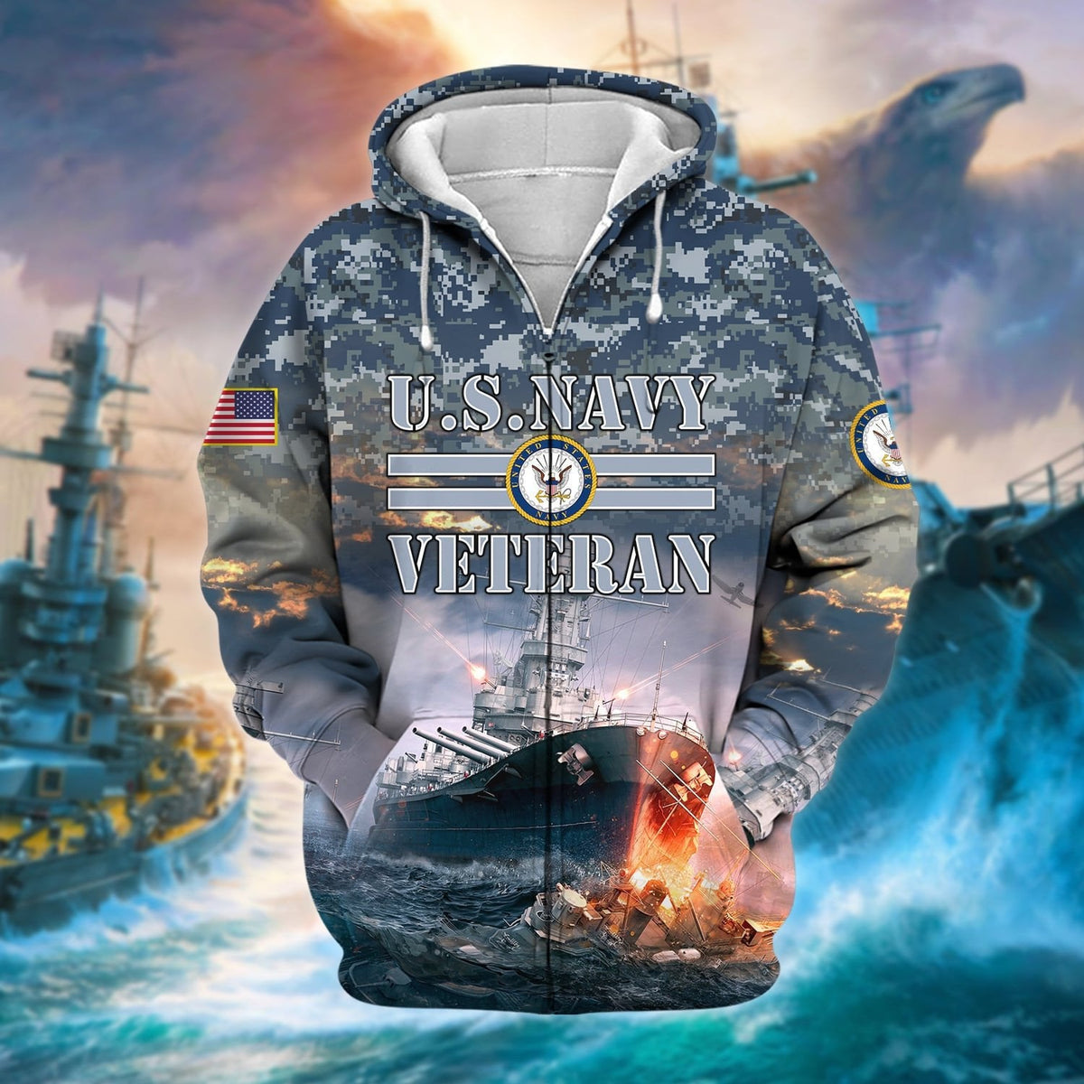 BJ Premium Proud To Be A US Navy Veteran