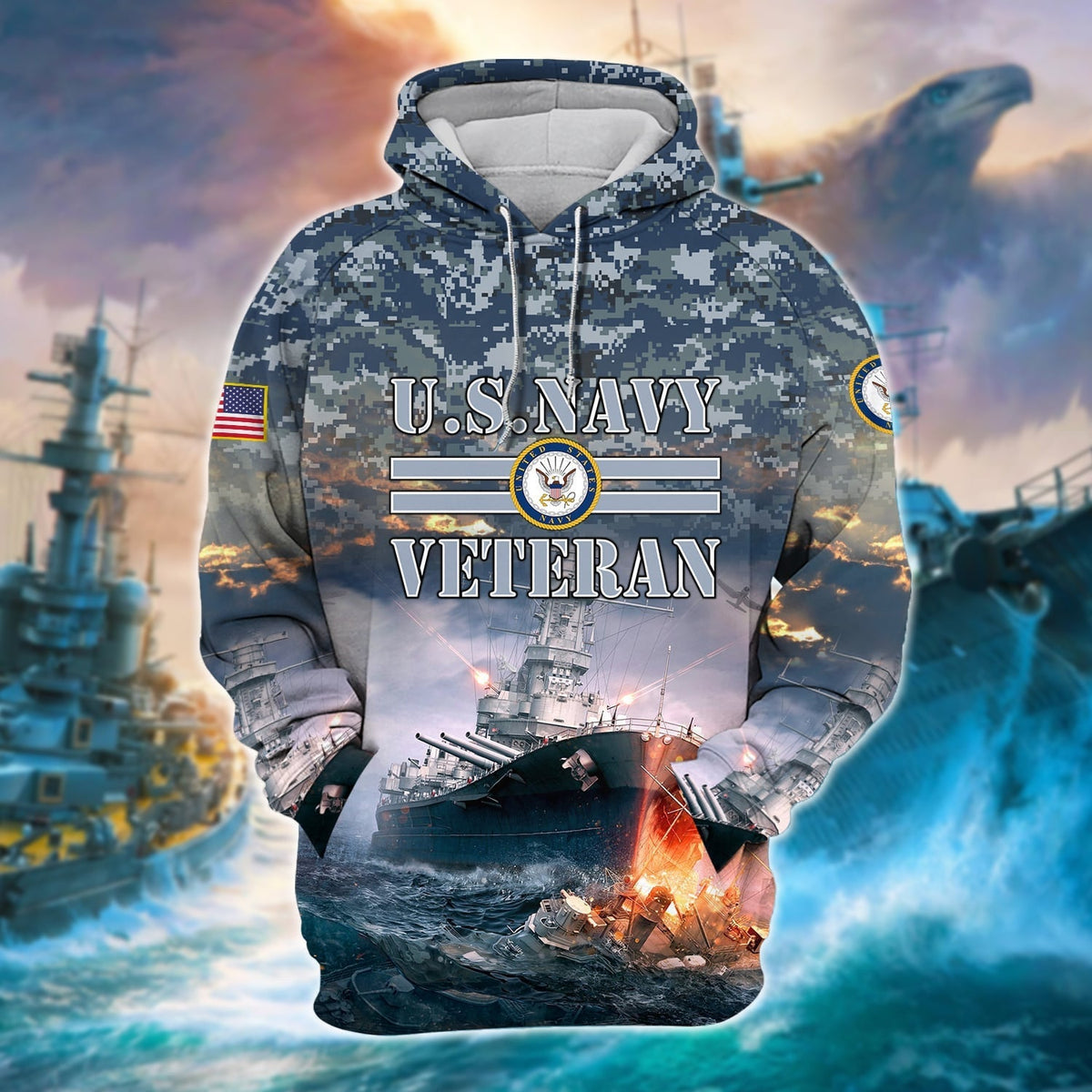 BJ Premium Proud To Be A US Navy Veteran