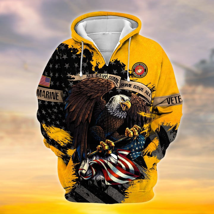 BJ Premium Eagle US Veteran Zip Hoodie