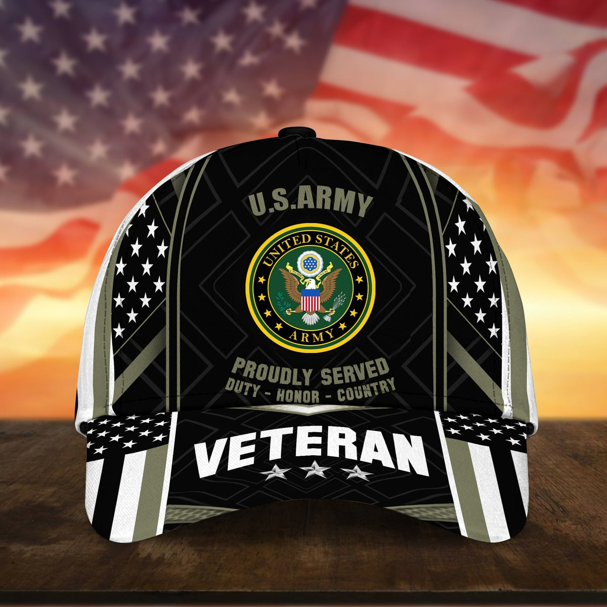 BlueJose Premium U.S Multiple Service Veteran 3D Cap NPVC260403