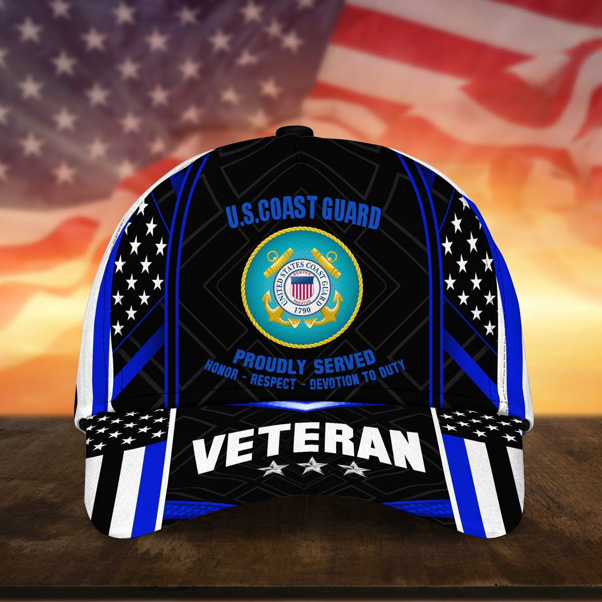 BlueJose Premium U.S Multiple Service Veteran 3D Cap NPVC260403