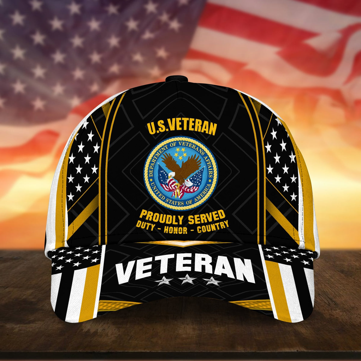 BlueJose Premium U.S Multiple Service Veteran 3D Cap NPVC260403