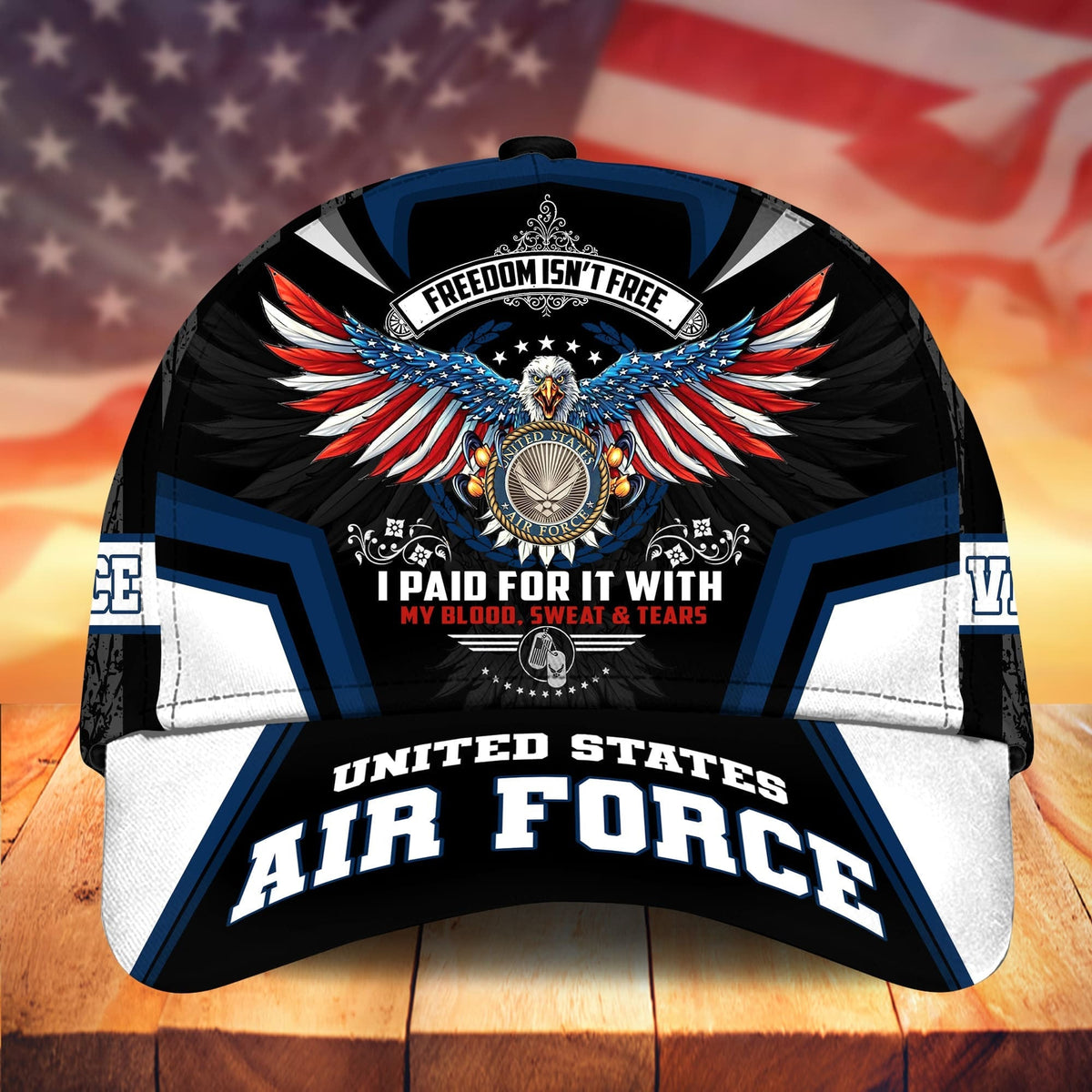 BlueJose Premium Freedom Is Not Free US Veteran Cap APVC151102
