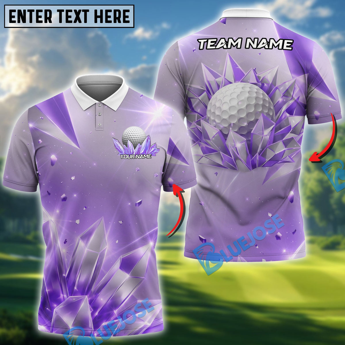 BlueJose Golf Ice Ball Magic Personalized Name, Team Name 3D Shirt (4 Colors)