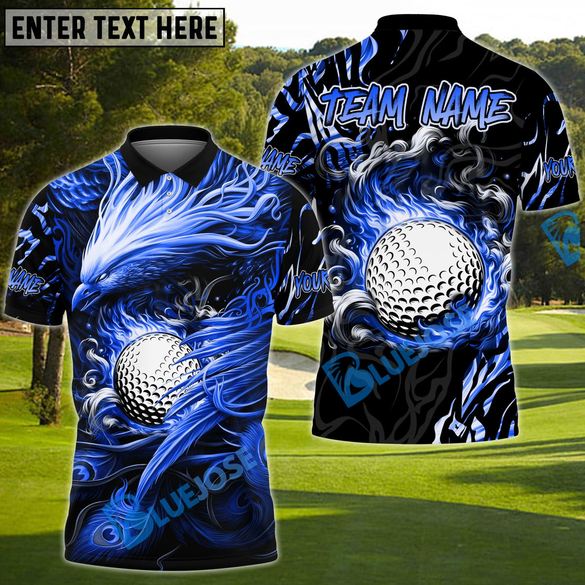 BlueJose Golf Phoenix Arisen Personalized Name, Team Name 3D Shirt (4 Colors)