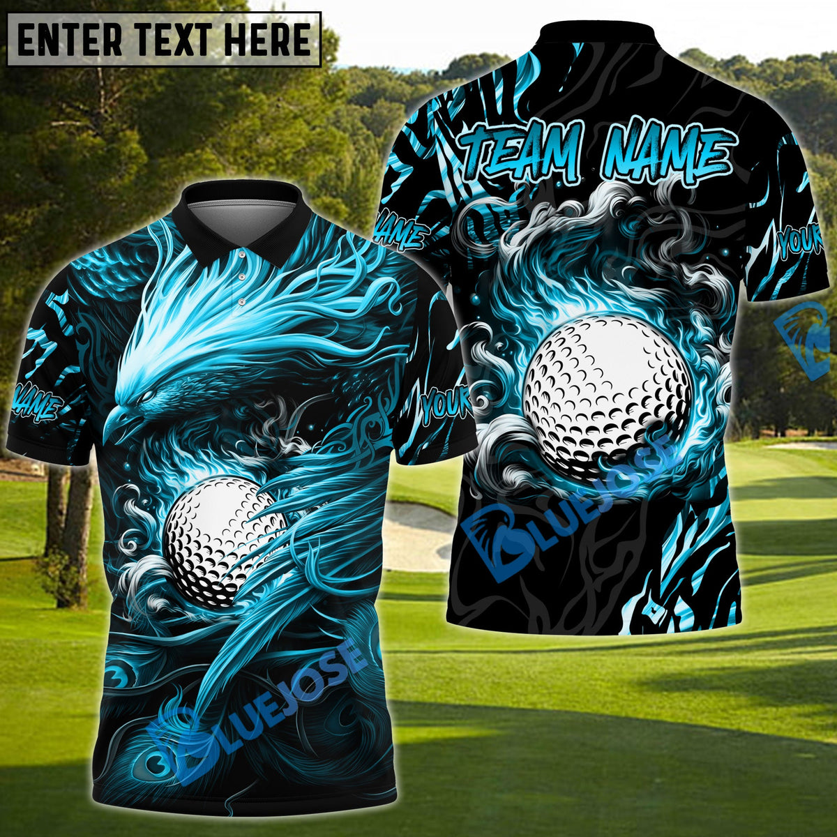 BlueJose Golf Phoenix Arisen Personalized Name, Team Name 3D Shirt (4 Colors)