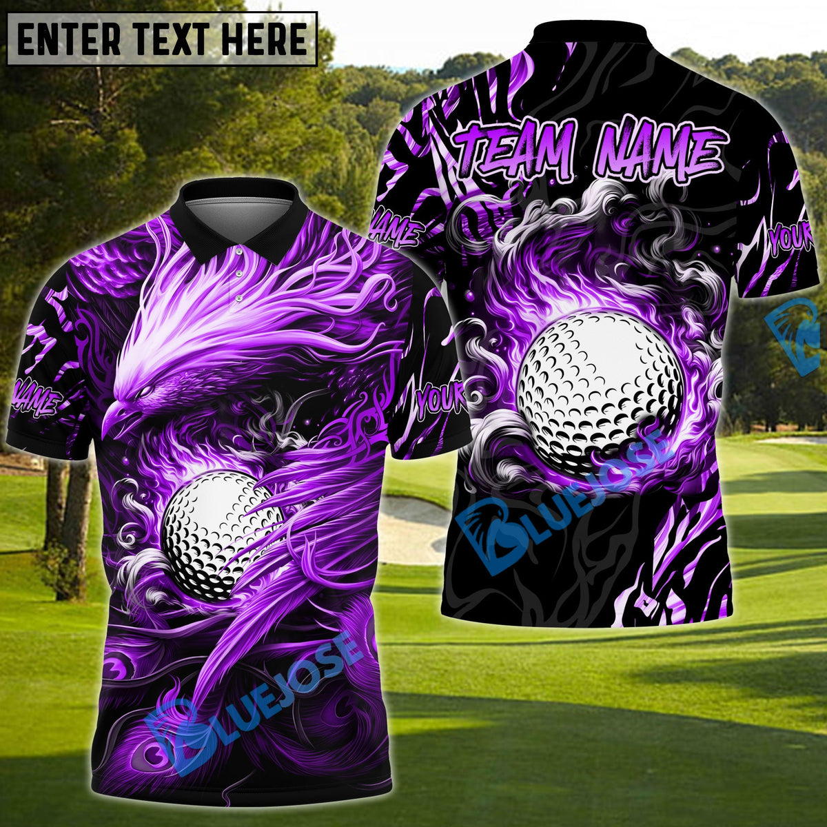BlueJose Golf Phoenix Arisen Personalized Name, Team Name 3D Shirt (4 Colors)