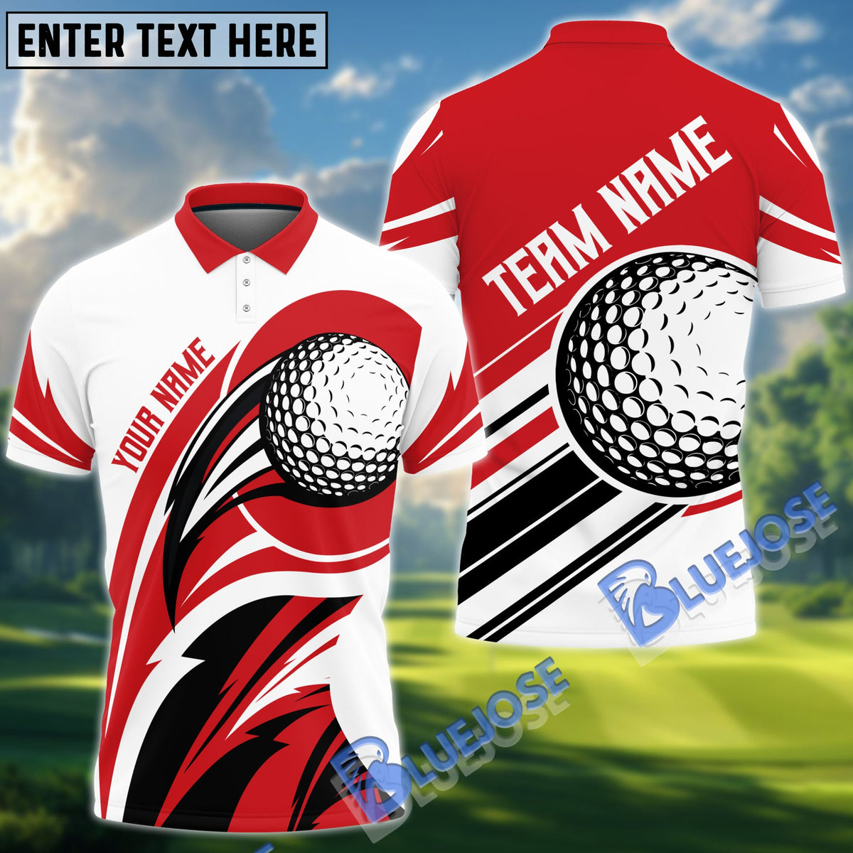 BlueJose Golf Dancing Strike Personalized Name, Team Name 3D Shirt (4 Colors)