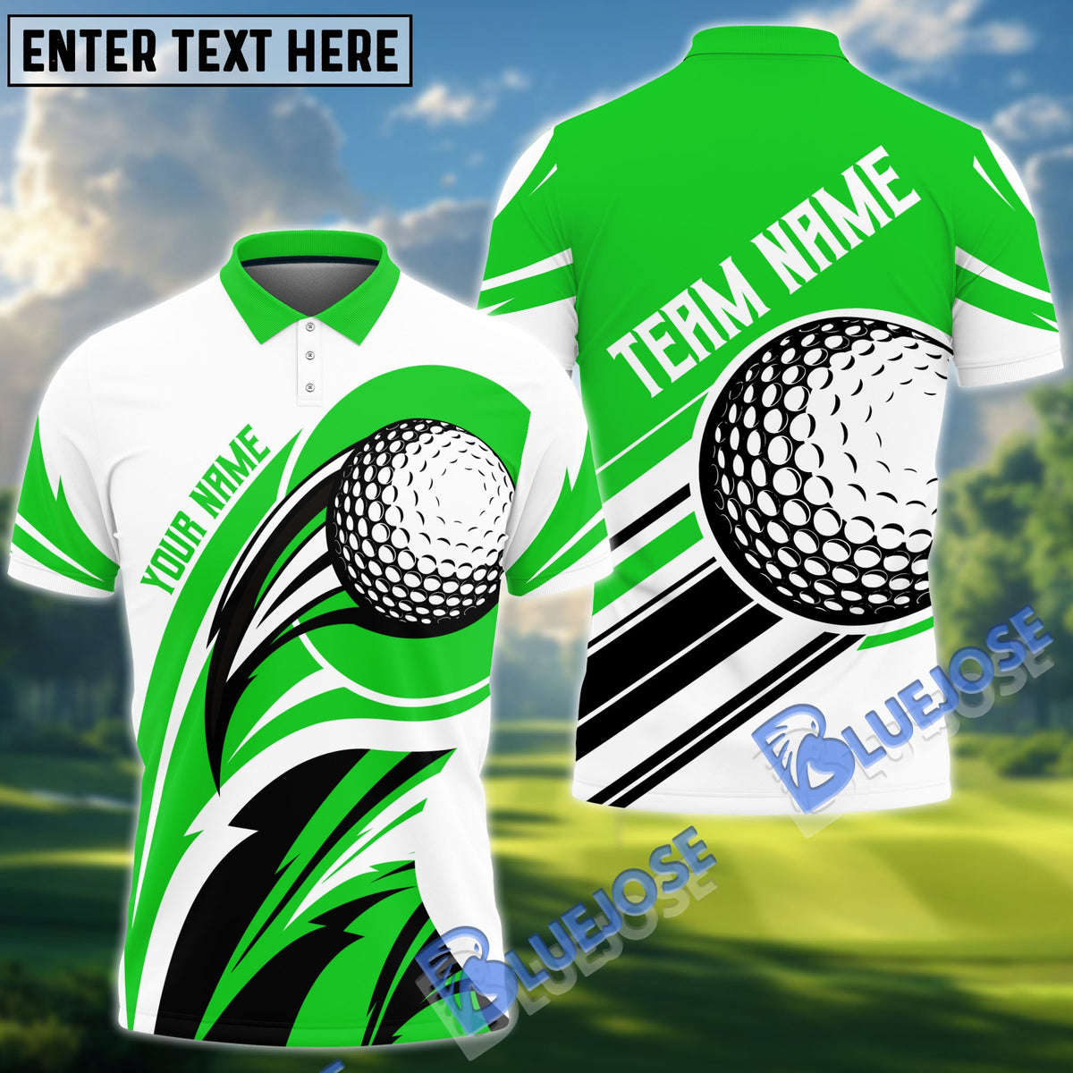 BlueJose Golf Dancing Strike Personalized Name, Team Name 3D Shirt (4 Colors)