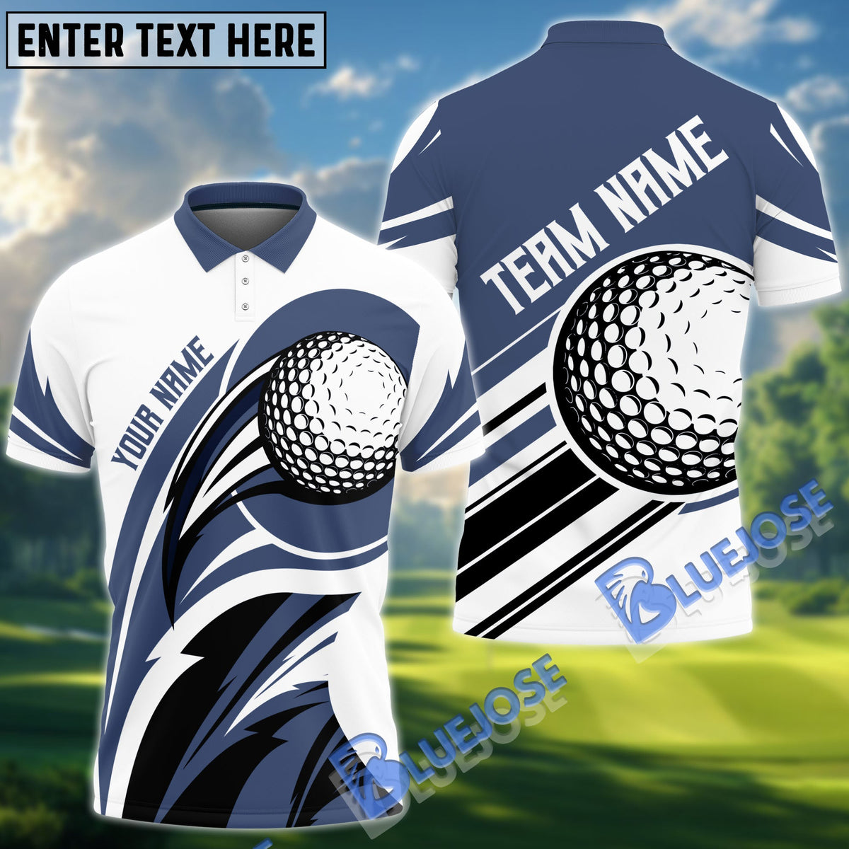 BlueJose Golf Dancing Strike Personalized Name, Team Name 3D Shirt (4 Colors)
