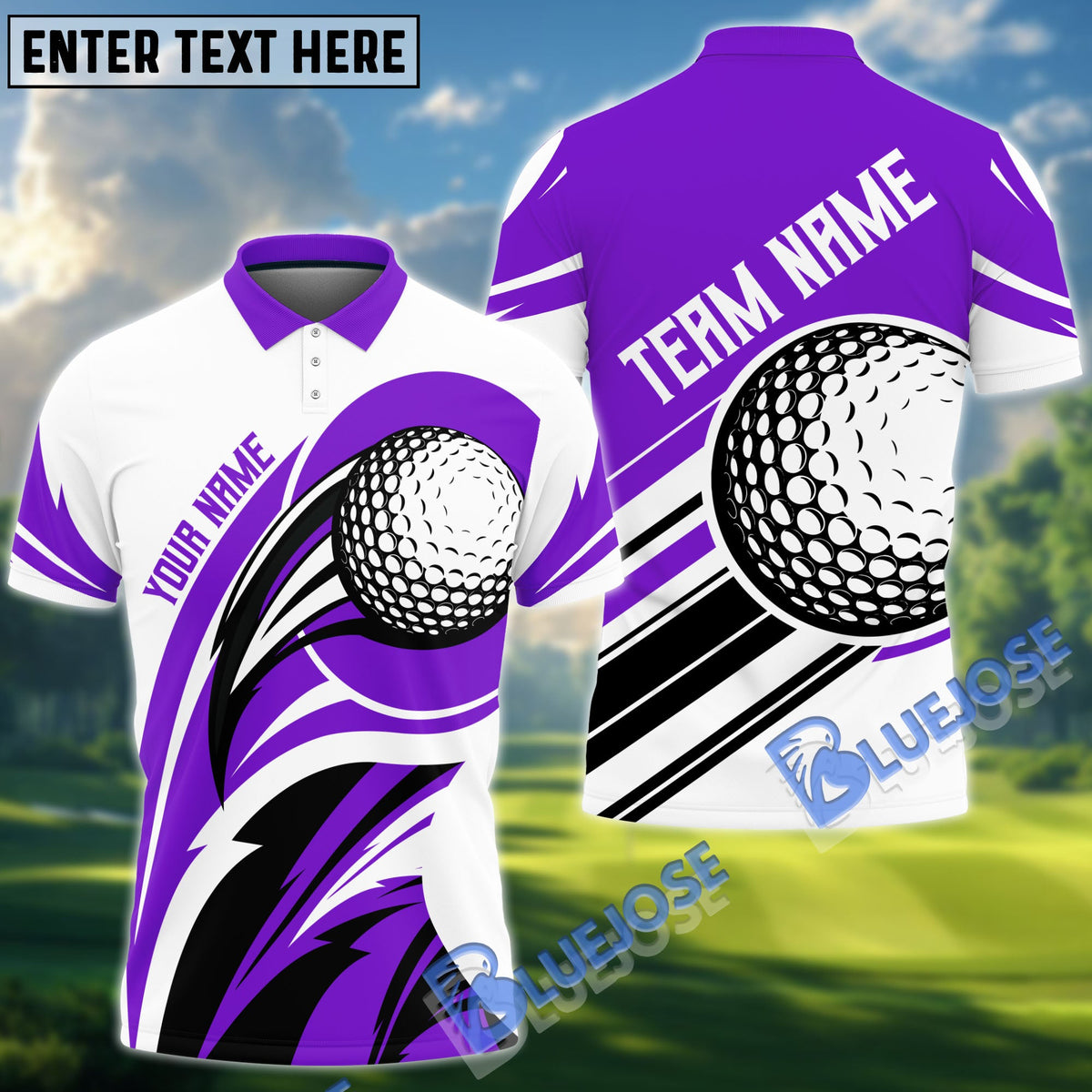 BlueJose Golf Dancing Strike Personalized Name, Team Name 3D Shirt (4 Colors)