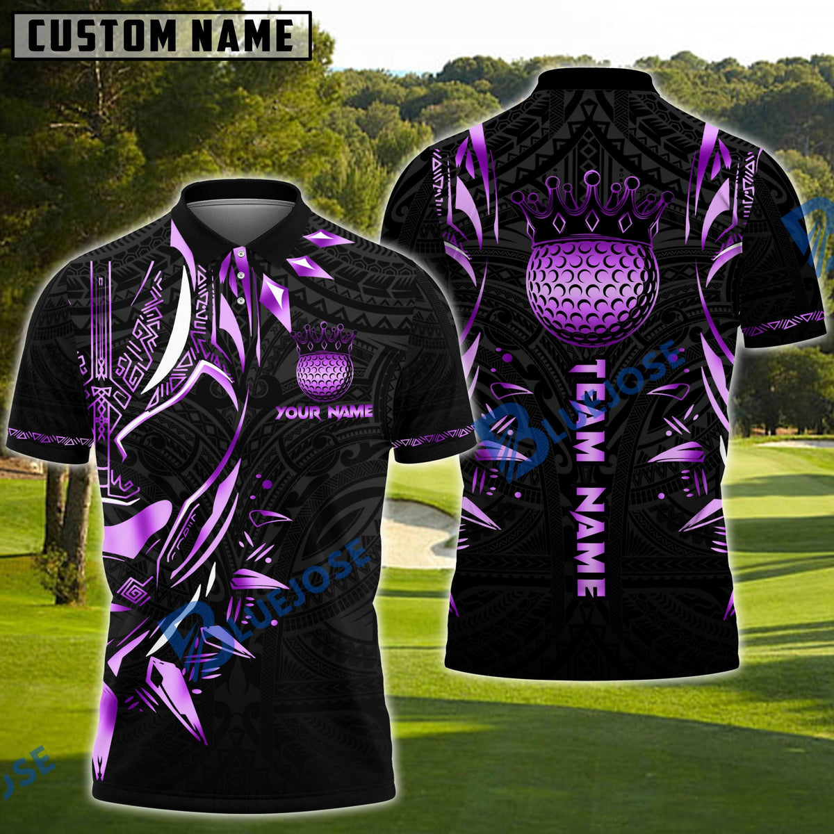 BlueJose Golf Black Panther WKD Personalized Name, Team Name 3D Shirt (6 Colors)