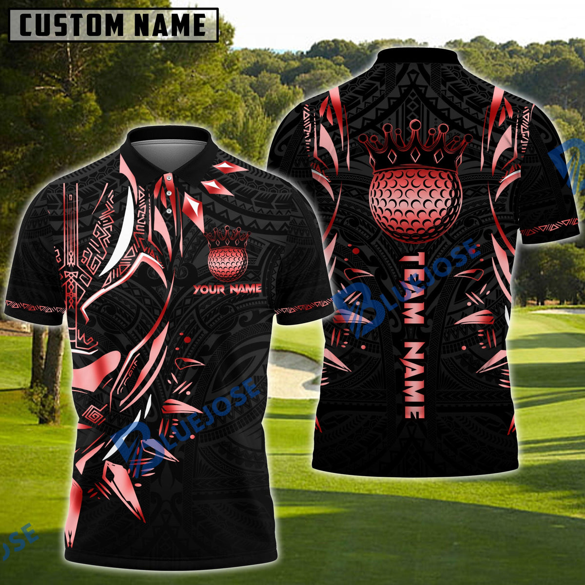 BlueJose Golf Black Panther WKD Personalized Name, Team Name 3D Shirt (6 Colors)