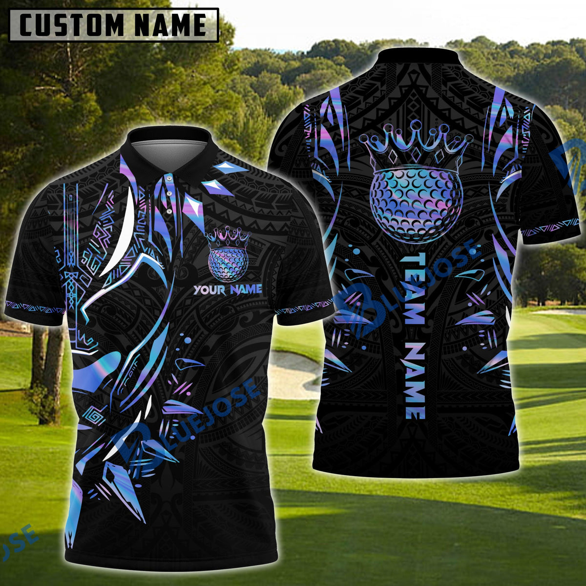 BlueJose Golf Black Panther WKD Personalized Name, Team Name 3D Shirt (6 Colors)