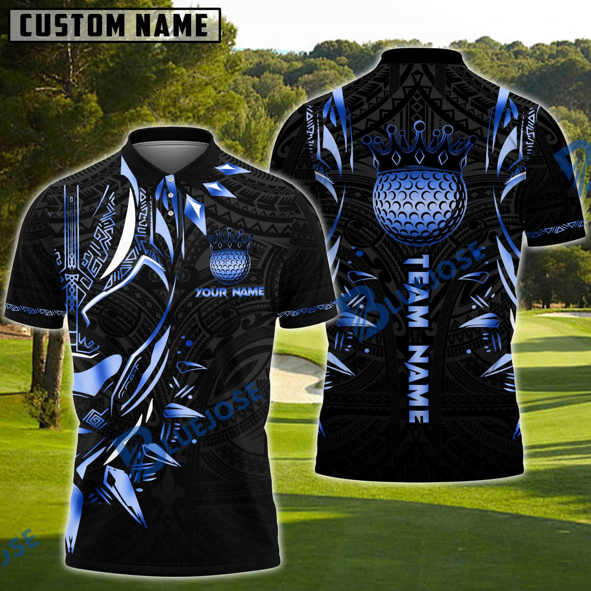 BlueJose Golf Black Panther WKD Personalized Name, Team Name 3D Shirt (6 Colors)