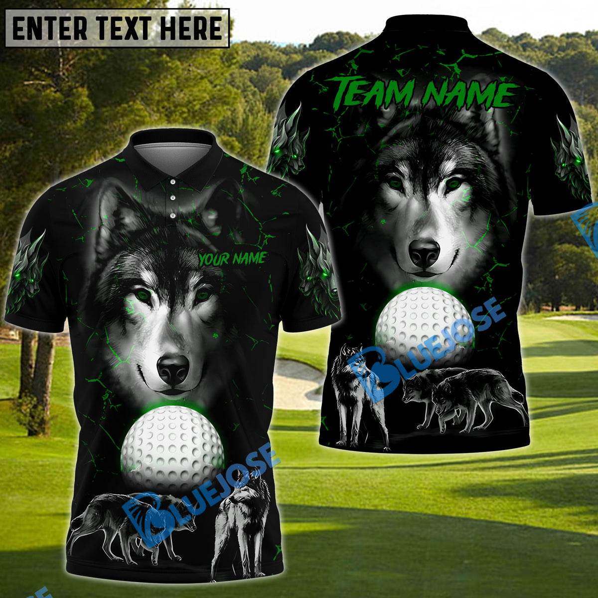 BlueJose Golf Wolfpack Personalized Name, Team Name 3D Shirt (4 Colors)