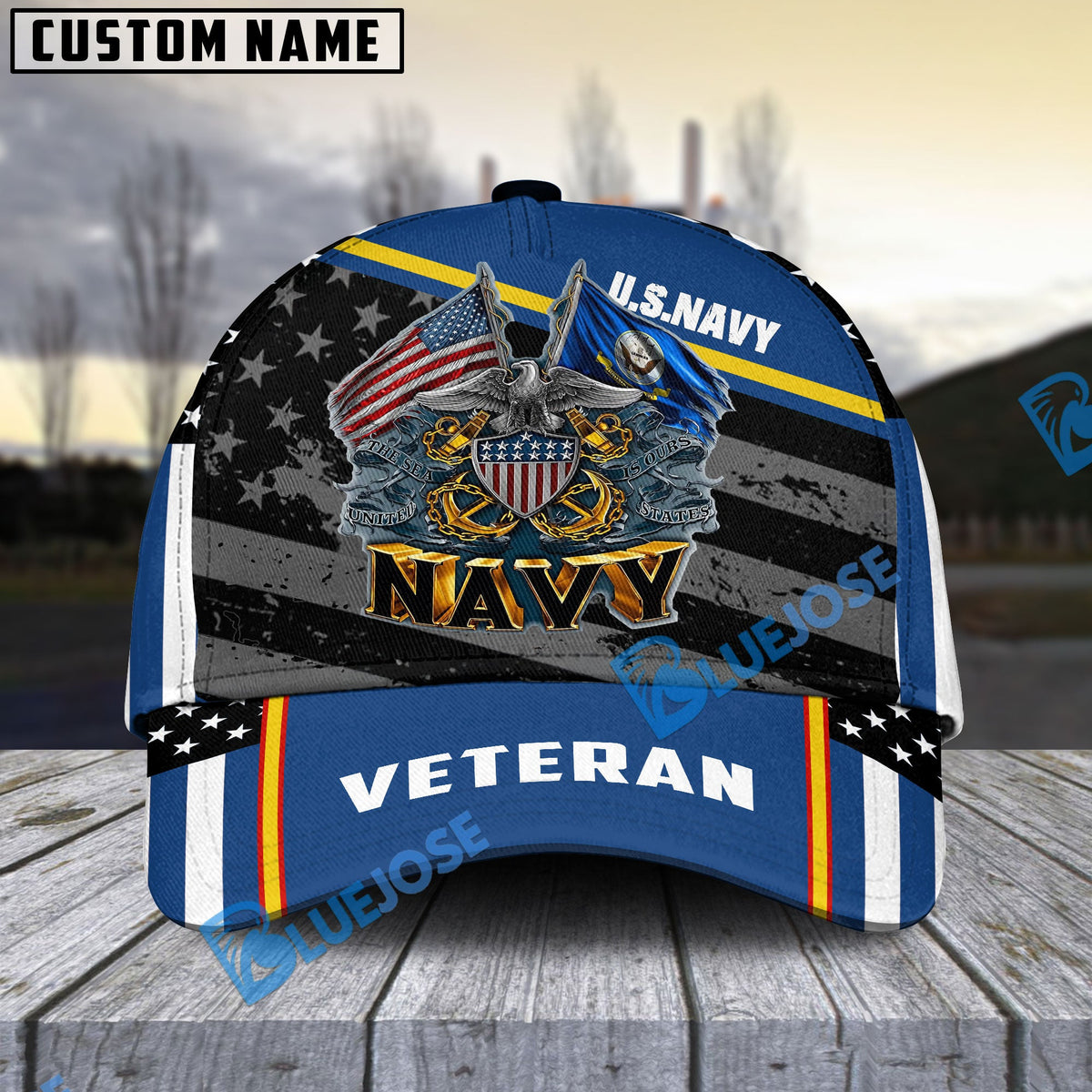 BJ Premium Multiple US Military Services Veteran 3D Cap