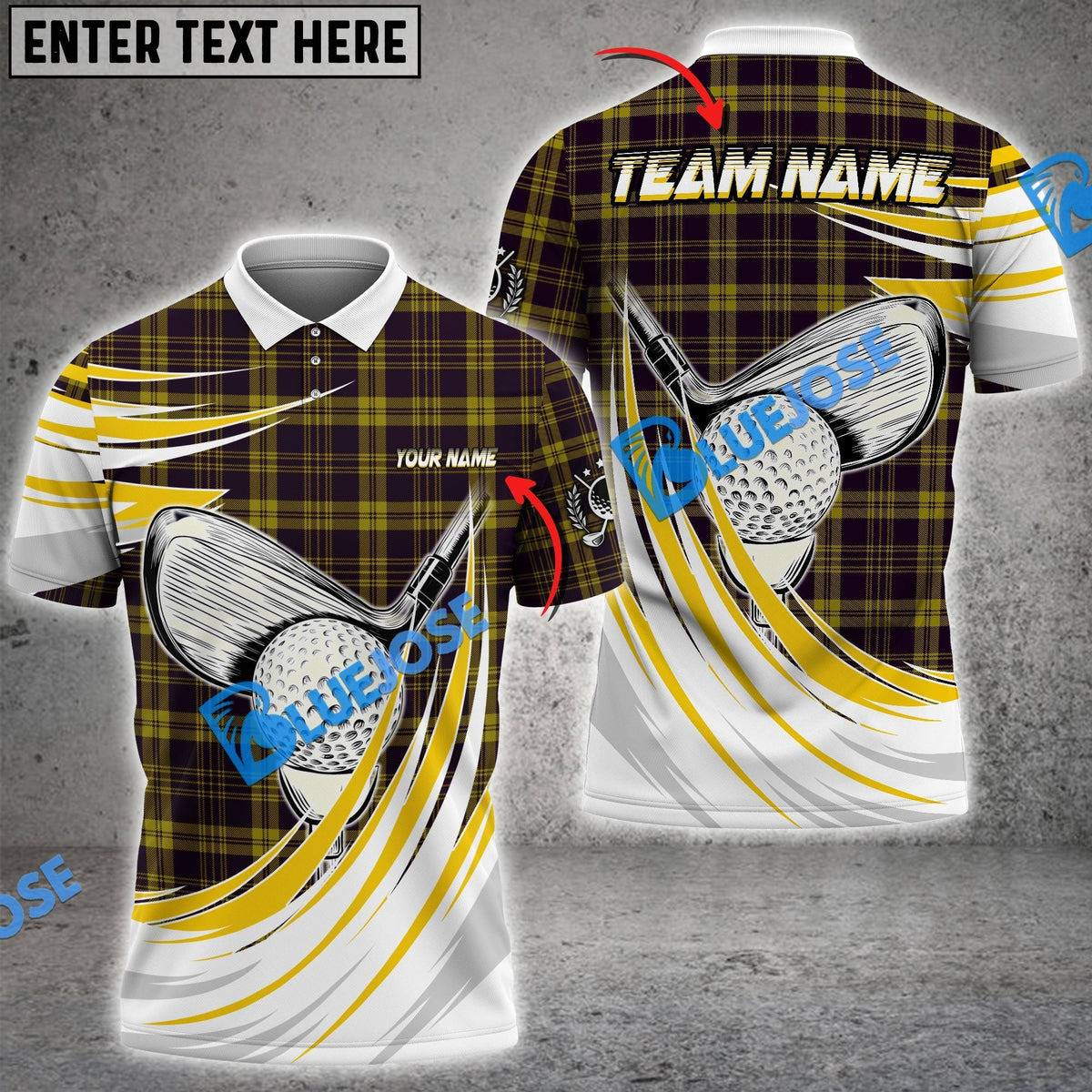 BlueJose Golf Caro Wind Customized Name, Team Name 3D Shirts (4 Colors)