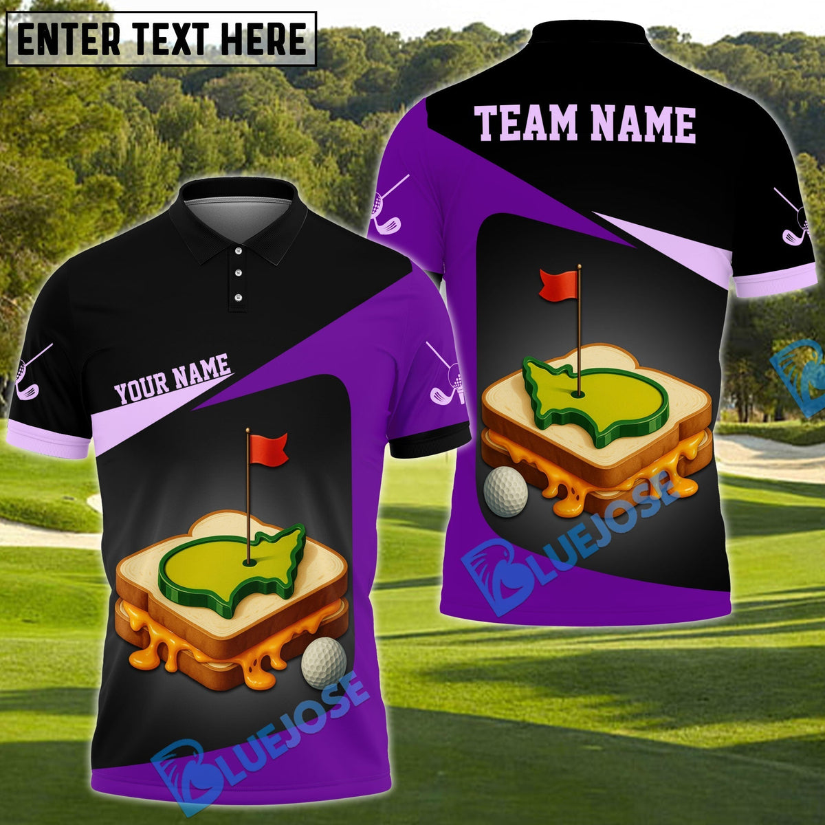 BlueJose Pimento Cheese Augusta Golf Customized Name, Team Name 3D Shirts (4 Colors)